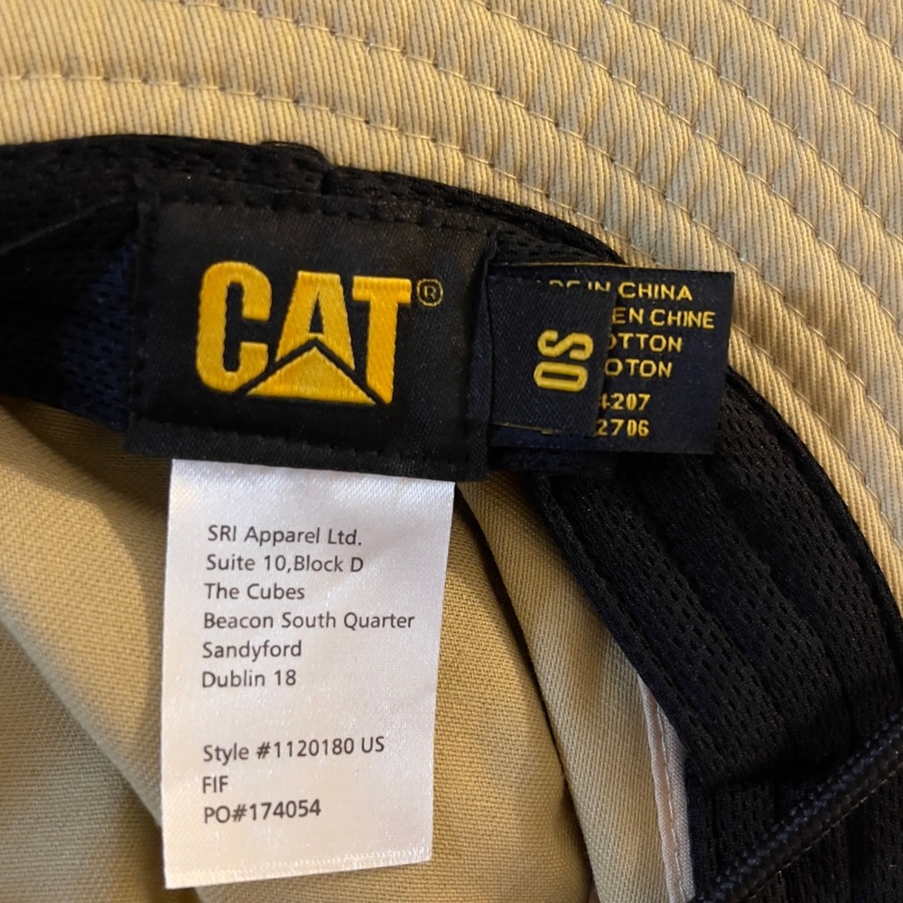 CAT khaki Bucket Hat Unisex - Picture 2 of 11